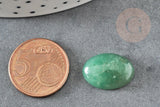 Cabochon ovale aventurine verte naturelle 18 x13mm, x1 (G0376)