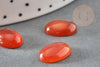 Cabochon ovale cornaline naturelle orange 10x14mm, x1 (G2020)
