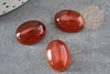 Cabochon ovale cornaline naturelle orange 13x18mm, x1 (G4482)