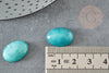 Cabochon ovale en jade naturel vert aqua 13x18mm, x1 (G2480)