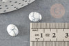 Cabochon ovale howlite blanche naturelle 8 x10mm, x1 (G2108)