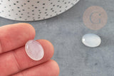 Cabochon ovale jade naturel blanc 16mm, x1 (G1294)