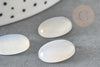 Cabochon ovale jade naturel blanc 16mm, x1 (G1294)