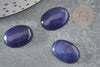 Cabochon ovale jade naturel bleu marine 18 x13mm, x1 (G2924)