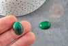 Cabochon ovale jade naturel marbré vert 18 x13mm, x1 (G2064)