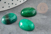 Cabochon ovale jade naturel marbré vert 18 x13mm, x1 (G2064)