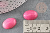 Cabochon ovale jade naturel teinté rose 18 x13mm, x1 (G2079)