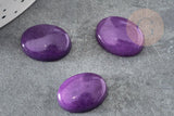 Cabochon ovale jade naturel viole 18x13mm, x1 (G2262)