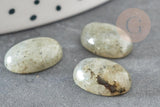 Cabochon ovale labradorite naturelle 10x14mm, x1 (G2432)