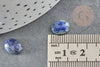 Cabochon ovale lapis lazulis naturel bleu 10x8mm, x1 (G3548)