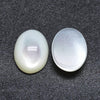 Cabochon ovale nacre blanche naturelle 14x10mm, x1 (G0589)