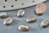 Cabochon ovale nacre noire naturel 8x6mm, x1 (G1083)