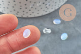 Cabochon ovale opalite 8x6mm, x1 (G2023)