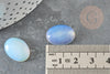 Cabochon ovale opalite blanche 18x13mm, x1 (G0480)