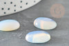 Cabochon ovale opalite blanche 18x13mm, x1 (G0480)