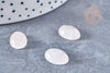 Cabochon ovale quartz rose naturel 14 x10mm, x1 (G8690)