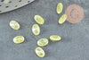 Cabochon ovale zircon jaune 6x4mm, x1 (G4280)