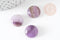 Cabochon rond amethyste naturelle 16mm, x1 (G2259)