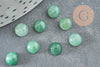 Cabochon rond aventurine naturelle 6mm, x1 (G8662)