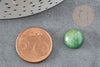 Cabochon rond aventurine verte naturelle 12mm, x1 (G1927)