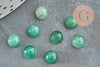 Cabochon rond aventurine verte naturelle 6mm, x1 (G0174)