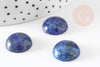 Cabochon rond bleu lapis lazulis 16mm x1 (G0431)