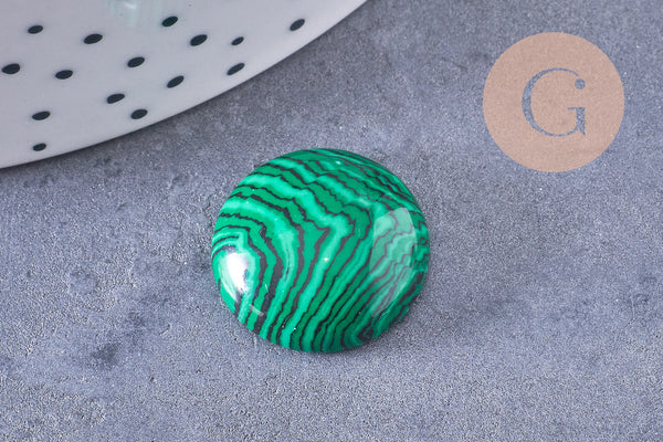 Cabochon rond dôme pierre naturelle et de synthèse 18mm, x1 (G10711)