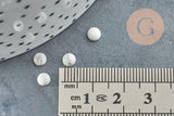 Cabochon rond howlite blanche Naturelle 4mm, x1 (G2968)