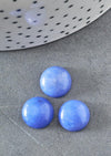 Cabochon rond jade naturel bleu, 12mm, x1 (G1429)