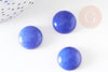 Cabochon rond jade naturel bleu roi 16mm, x1 (G2430)