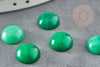 Cabochon rond jade naturel vert 10mm, x1 (G1670)