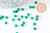 Cabochon rond jade naturel vert 4mm, x1 (G9950)