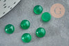 Cabochon rond jade naturel vert 6mm, x1 (G2969)