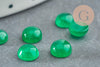 Cabochon rond jade naturel vert 6mm, x1 (G2969)