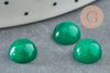 Cabochon rond jade naturel vert 8mm, x1 (G1143)