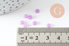 Cabochon rond jade naturel violet clair 4mm, x1 (G9948)