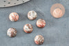 Cabochon rond jaspe marbré naturel 8mm, x1 (G2231)