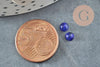 Cabochon rond kyanite cianyte bleue naturelle 4mm, x1 (G2970)