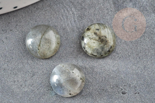 Cabochon rond labradorite naturelle 10mm, x1 (G5021)
