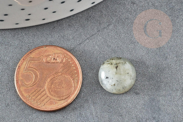 Cabochon rond labradorite naturelle 12mm, x1 (G1015)