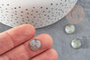 Cabochon rond labradorite naturelle 12mm, x1 (G1015)