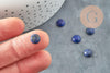 Cabochon rond lapis lazuli naturel 8mm, x1 (G8796)