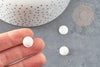 Cabochon rond nacre blanche naturelle,12mm, x1 (G1739)