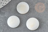 Cabochon rond nacre naturelle blanche 18-19mm, x1 (G2953)