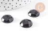 Cabochon rond obsidienne noire naturelle 16mm, x1 (G10815)