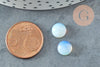 Cabochon rond opalite blanche 8mm, x1 (G0565)