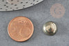 Cabochon rond pyrite grise naturelle 12mm, x1 (G9025)