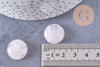 Cabochon rond quartz rose naturelle 18mm, x1 (G10721)