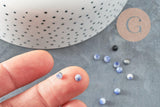 Cabochon rond sodalite bleue naturelle 4mm, x1 (G2963)