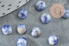 Cabochon rond sodalite bleue naturelle 6mm, x1 (G0172)